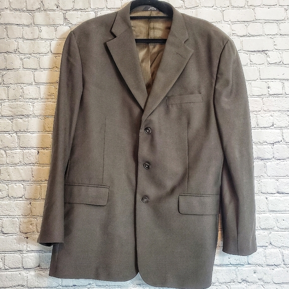 Haggar Other - Olive 46L vintage suit coat